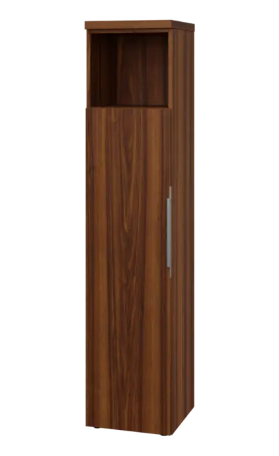 SIN 5 - 4DN kancelářská skříň, 1-dveřová/nika, levá, 1820x400x400, ořech královský